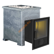 Печь-камин банная Викинг 15 Д-1, талькомагнезит