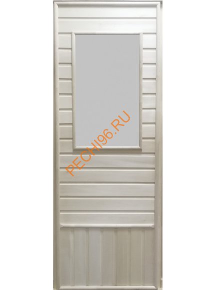 Дверь DoorWood Липа прямоугольное стекло, 1850х750 мм