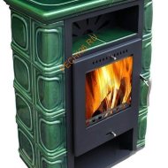 Керамическая печь-камин Thorma BORGHOLM KERAMIK TOP оливково-зеленая