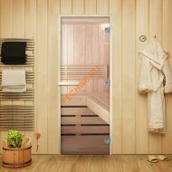 Дверь стеклянная Арта Классика Прозрачная, осина Дверь стеклянная Арта Классика Прозрачная, осина