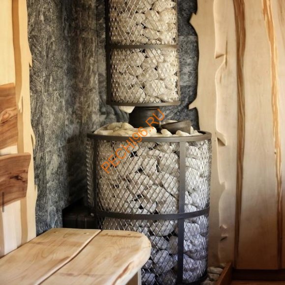 Печь банная Атмосфера XL КТК сетка нержавеющая сталь Печь банная Атмосфера XL КТК сетка нержавеющая сталь