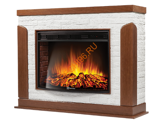 Электрокамин Electrolux EFP/P-3020LS с порталом Firelight Prestigio 30, камень белый