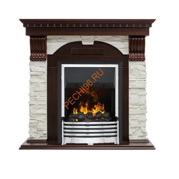 Электрокамин Dimplex Dublin с очагом Flagstaff темный дуб/ белый сланец