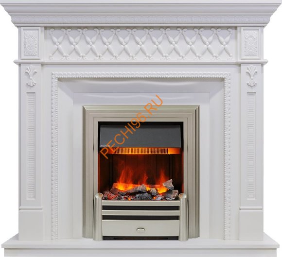 Электрокамин Dimplex Alexandria с очагом Chesford белый дуб Электрокамин Dimplex Alexandria с очагом Chesford белый дуб