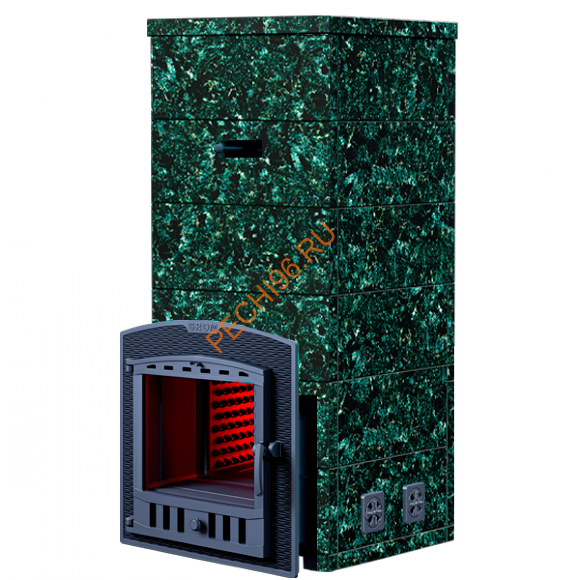 Чугунная банная печь-комплект Гром 30 (П2) Русский пар 1580/40 Пироксенит Чугунная банная печь-комплект Гром 30 (П2) Русский пар 1580/40 Пироксенит