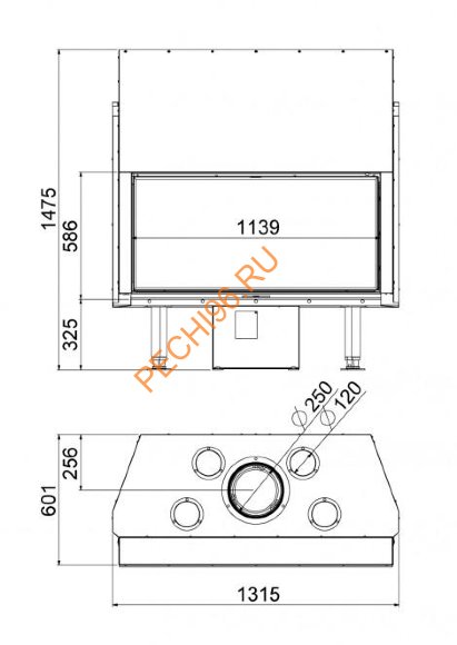 Каминная топка Hergom Stilkamin XL