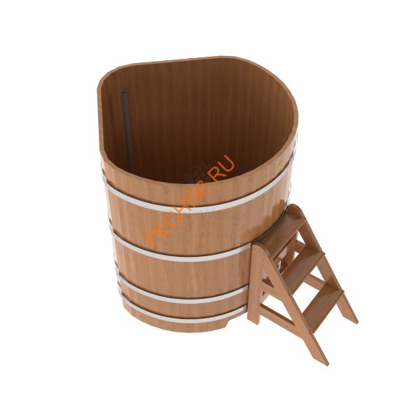 Купель для бани BentWood угловая из дуба Премиум, 1,19х1,19 м
