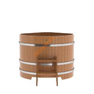Купель для бани BentWood угловая из дуба Премиум, 1,19х1,19 м Купель для бани BentWood угловая из дуба Премиум, 1,19х1,19 м
