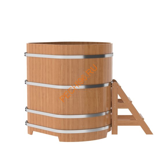 Купель для бани BentWood угловая из дуба Премиум, 1,19х1,19 м