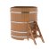Купель для бани BentWood угловая из дуба Премиум, 1,19х1,19 м