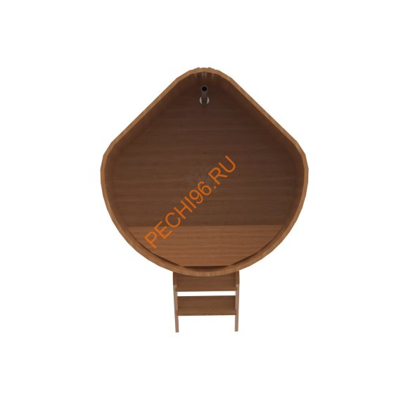 Купель для бани BentWood угловая из дуба Премиум, 1,19х1,19 м