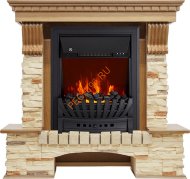 Электрокамин Royal Flame Pierre Luxe угловой дуб/сланец с очагом Aspen Электрокамин Royal Flame Pierre Luxe угловой дуб/сланец с очагом Aspen