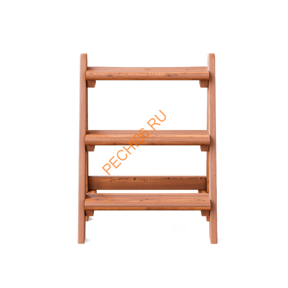 Лестница PolarSPA трехступенчатая термососна светлая Лестница PolarSPA трехступенчатая термососна светлая