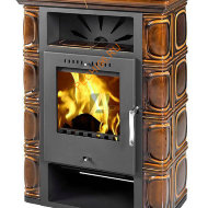 Керамическая печь-камин Thorma BORGHOLM KERAMIK TOP каштановая