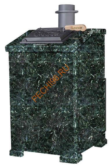 Печь банная Гефест GFS ЗК 18М в облицовке Президент 850/50 Пироксенит