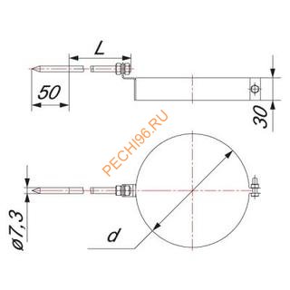 Хомут крепления к стене ВУЛКАН VHR d 120
