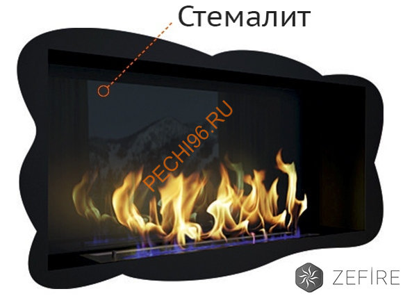 Стемалит для биокамина ZeFire STANDART 900 торцевой