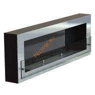 Биокамин Onix 1200 стемалит Арома, стекло тонированное, рамка нержавейка