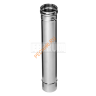 Дымоход Феррум, нержавейка AISI 430, d 180 мм, 0,5 м