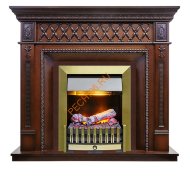 Электрокамин Dimplex Alexandria с очагом Danville Antique Brass FB2 махагон Электрокамин Dimplex Alexandria с очагом Danville Antique Brass FB2 махагон