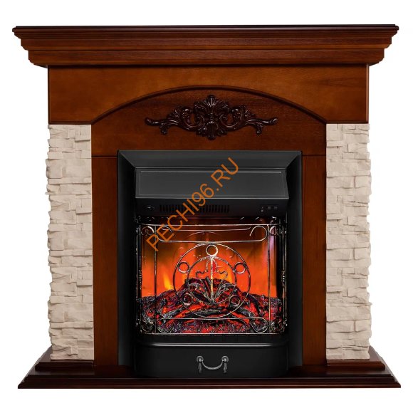 Электрокамин RealFlame Neapolis STD/EUG с очагом Majestic Lux BL Электрокамин RealFlame Neapolis STD/EUG с очагом Majestic Lux BL