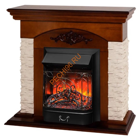 Электрокамин RealFlame Neapolis STD/EUG с очагом Majestic Lux BL Электрокамин RealFlame Neapolis STD/EUG с очагом Majestic Lux BL