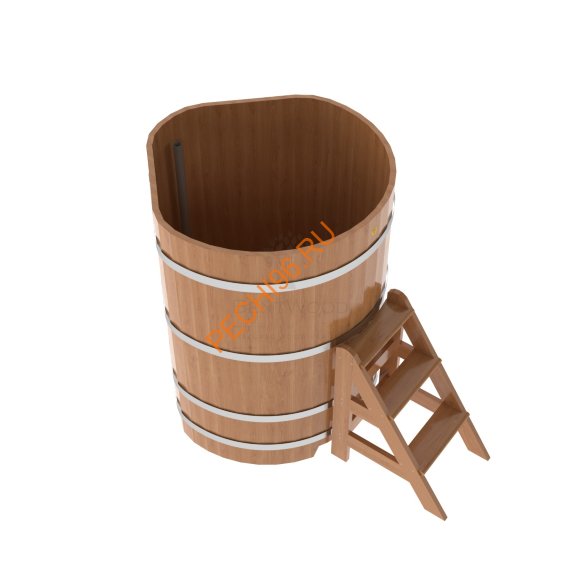 Купель для бани BentWood угловая из дуба Премиум, 1,03х1,03 м