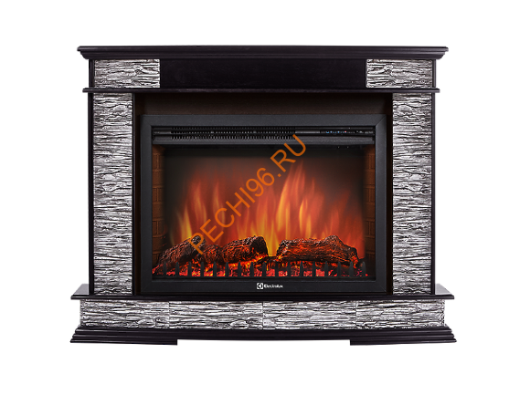 Электрокамин Electrolux EFP/P-2520LS с порталом Firelight Scala 25, сланец серый, венге