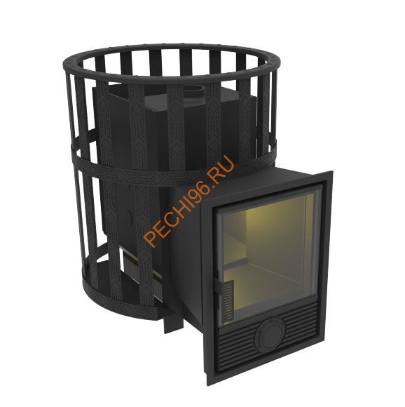 Печь-камин-сетка банная Викинг 15 Д-1, сетка