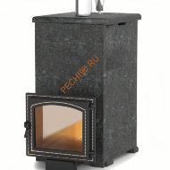 Печь банная Везувий Легенда Русский пар 24 (240) в облицовке NEXT Пироксенит
