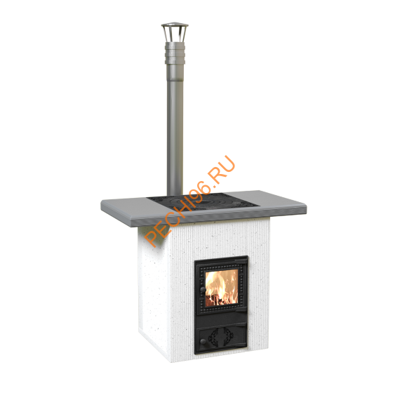 Печь под казан Князь белая