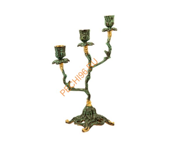 Канделябр на 3 свечи Virtus 4087P, пара