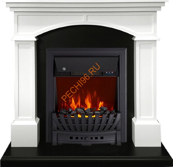 Электрокамин Royal Flame Langford белый с очагом Aspen