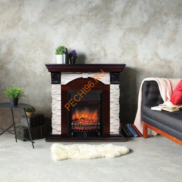 Электрокамин RealFlame Dublin LUX AO с очагом Fobos Lux BL