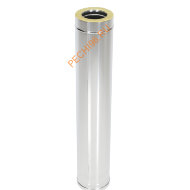 Сэндвич-труба ТиС Промо L=1000 мм, нержавейка AISI 316-0,8 мм/304-0,5 мм, D250/350 мм