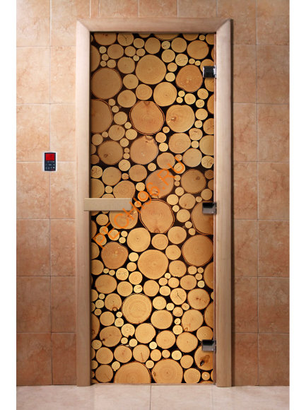 Дверь стеклянная DoorWood с фотопечатью «Сосна» Дверь стеклянная DoorWood с фотопечатью «Сосна»