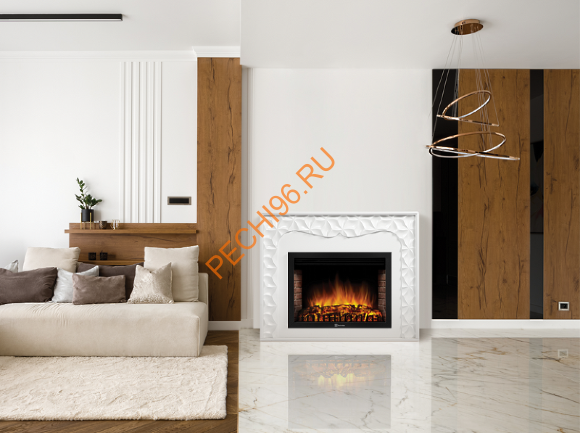 Электрокамин Electrolux Sphere Plus EFP/P-3320RLS с порталом Firelight Vivo 30, белый