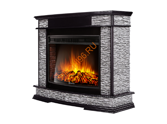 Электрокамин Electrolux Sphere Plus EFP/P-2720RLS с порталом Firelight Scala 25, сланец серый, венге