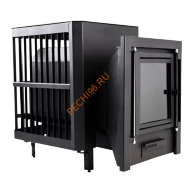 Печь банная BEKKER Френк сетка, стекло, нержавеющая сталь 4 мм