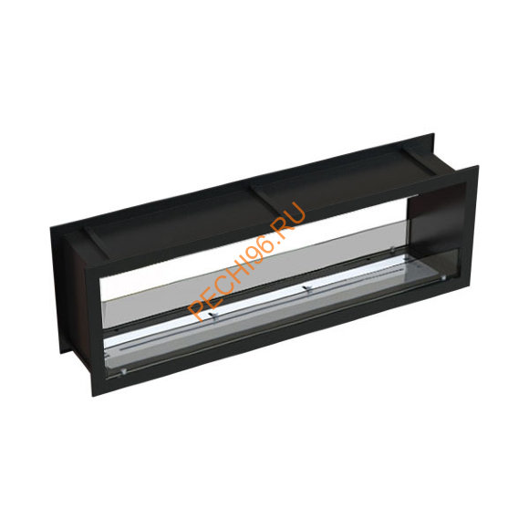 Биокамин сквозной 1600х500х300 мм, стекло тонированное