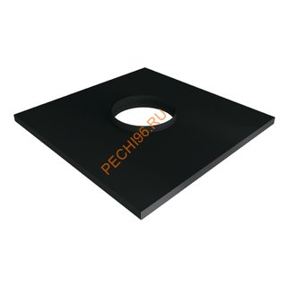 Фланец ВУЛКАН VBR D115/210 мм 720х720, прямой с изоляцией, черный