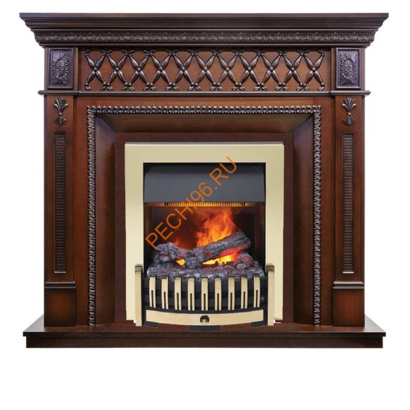 Электрокамин Dimplex Alexandria с очагом Danville Brass FB2 махагон