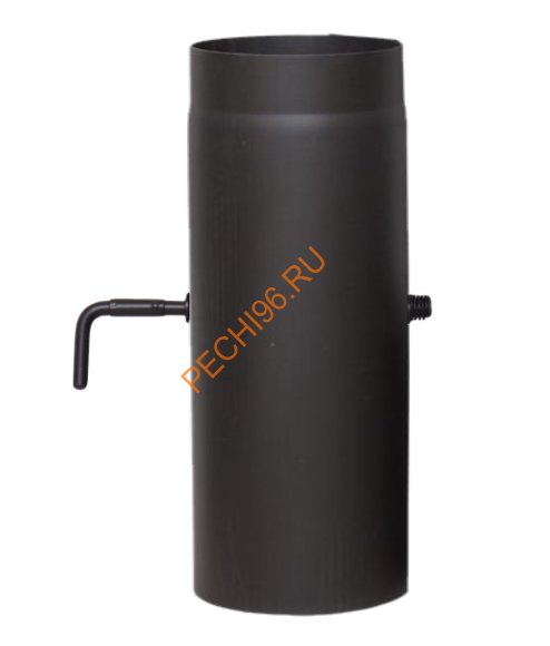 Шибер LAVA черный поворотный 500 мм d 120 мм сталь 2 мм Шибер LAVA черный поворотный 500 мм d 120 мм сталь 2 мм