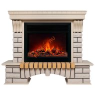 Электрокамин RealFlame Country 26 WT с очагом Moonblaze S Lux BL