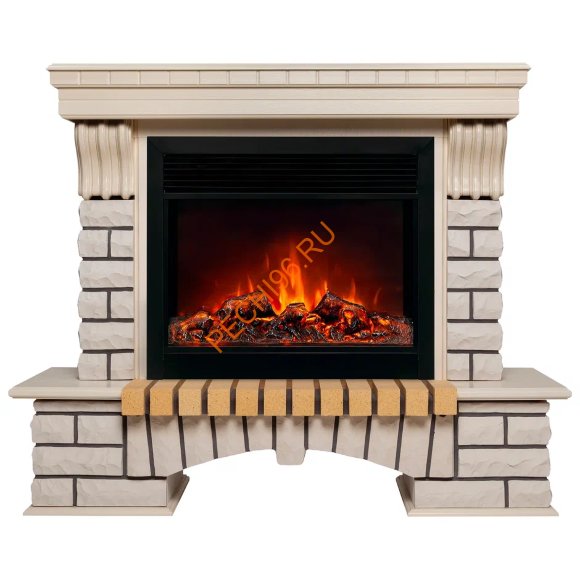 Электрокамин RealFlame Country 26 WT с очагом Moonblaze S Lux BL