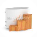 Купель для бани BentWood круглая из лиственницы Премиум, D 1,17м