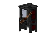 Печь-Камин Guca Arina 1210 эмаль dark red Печь-Камин Guca Arina 1210 эмаль dark red