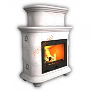 Печь-камин КимрПечь Прованс центральный двухъярусный Белый Печь-камин КимрПечь Прованс центральный двухъярусный Белый