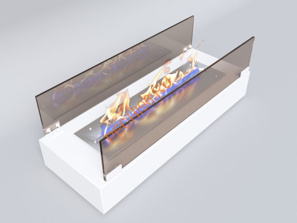 Биокамин Русский огонь Марс настольный белый