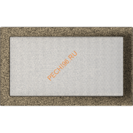 Вентиляционная решетка Kratki 22/37CZ 220х370 мм черная/золото